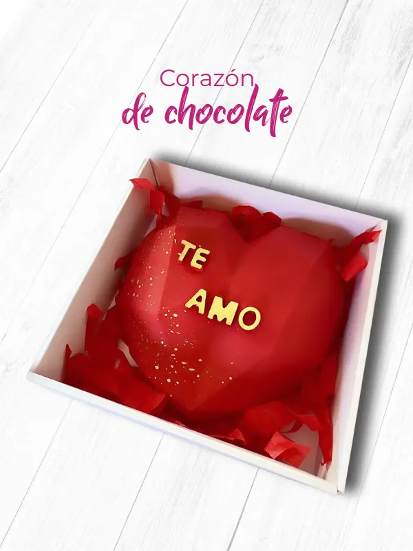 corazon de chocolate para romper